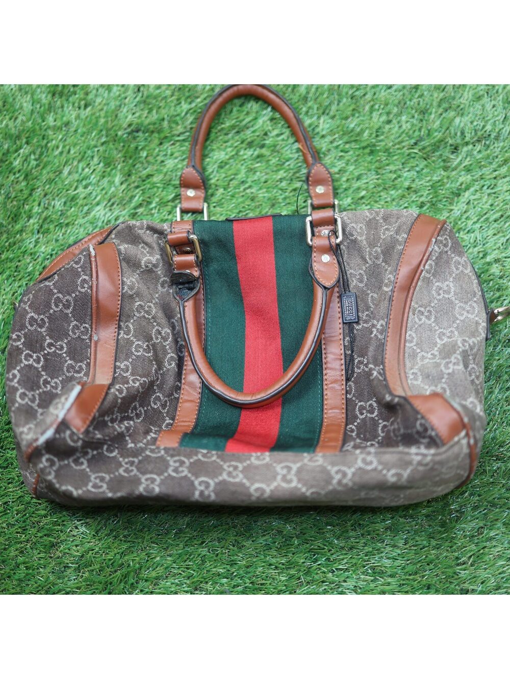 Monogram Print Duffel Bag